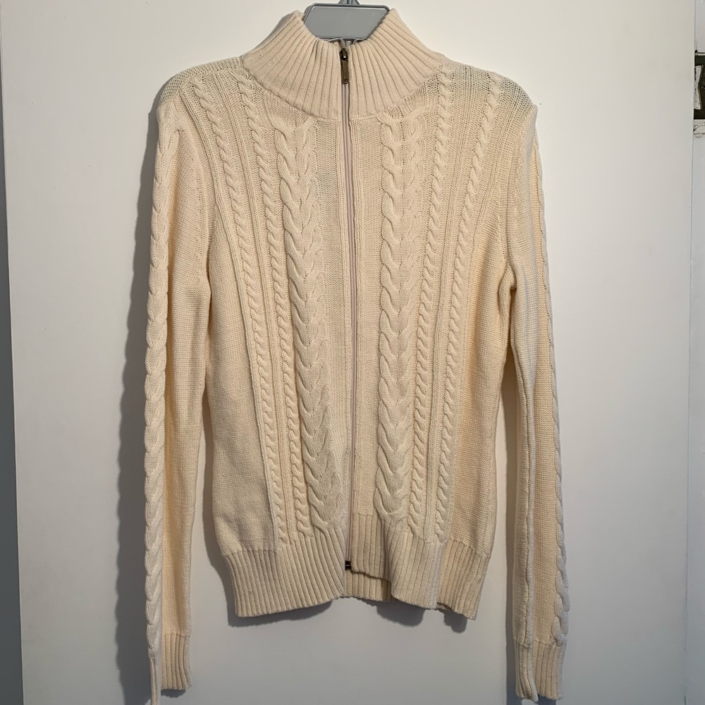 Chaps Denim Sweater Size Medium NWT